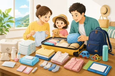 子連れ旅行での必携持ち物リストとは？